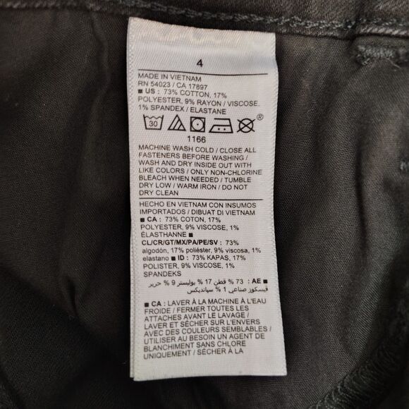 OLD NAVY Rockstar High Rise Skinny Sz 4 Women's Black Distressed Stretch Jeans - Picture 4 of 4